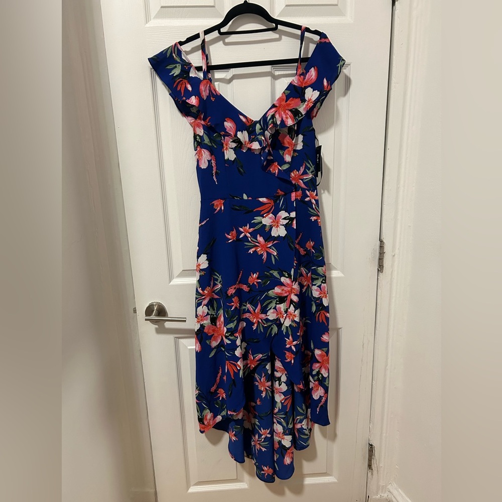 Multicolor High-Low dress